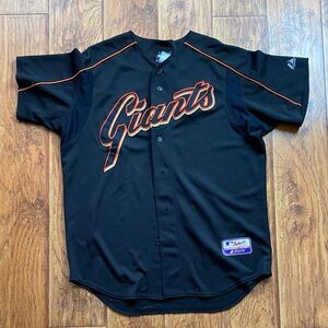 Majestic mens XL Black San Francisco Giants Jersey